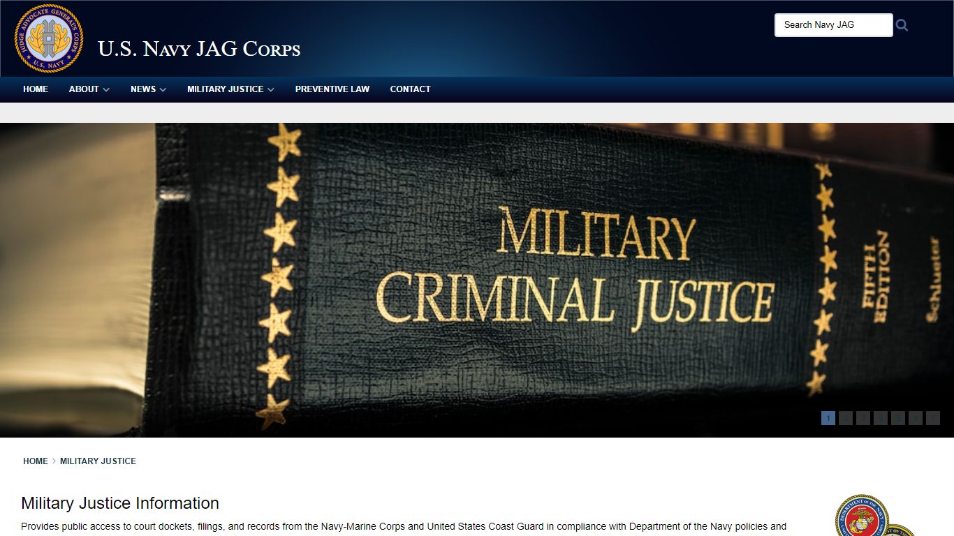 Military Justice Information - DoDLive